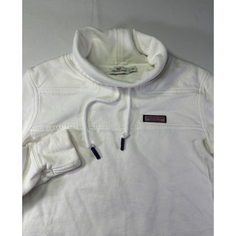 VINEYARD VINES Women's Gray Mock Cowl Neck Pullover Drawstring Sweatshirt XXS